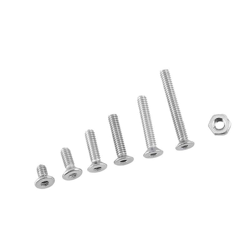 250pcs M2 Screw Kit, Hex Socket Head Cap Screws with