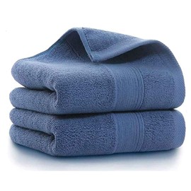 Lchkrep Bathroom Hand Towels (14x30 inch), Home Soft Cotton Super Soft Highly Absorbent Hand Towels for Bath, Hand, Face, Gym and Spa (Navy Blue,2 Pack)