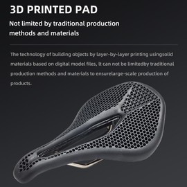 Comphic Bicycle Saddle Honeycomb Black 3D Saddle Breathable Cushion 3D Mountain Bike Accessories