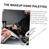 BIUDECO Highlighter Makeup Mixing Palette 2pcs Handheld Acrylic Palette Spatulas