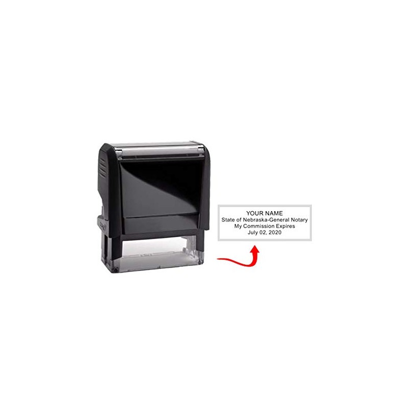 Nebraska Notary Stamp | Standard Self Inking Model, 2.3x0.81 Inch