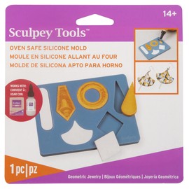 Sculpey Mold FLEXIBL EZ Push, Geometric Jewelry