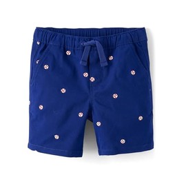Gymboree,Boys,and Toddler Pull On Shorts,5T,Navy Baseball