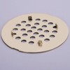 TRUSTMI 4-1/4 Inch Snap-in Shower Floor Drain Replacement Cover, Brushed