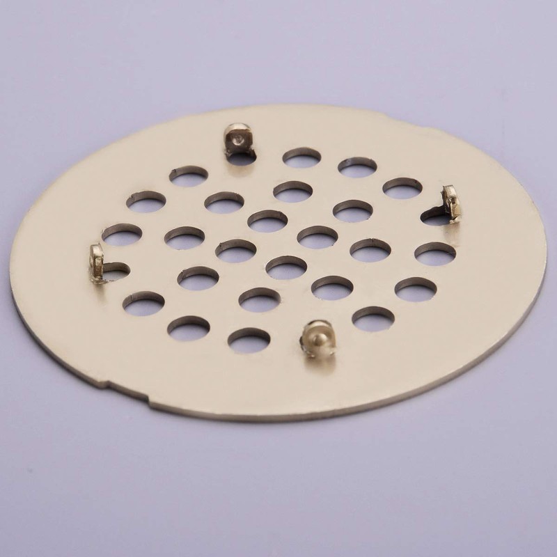 TRUSTMI 4-1/4 Inch Snap-in Shower Floor Drain Replacement Cover, Brushed