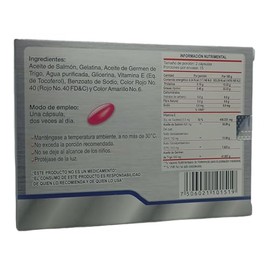 Salmomega 30 capsulas Suplemento para una Óptima Salud Cerebral con Aceite de Salmón EPA y DHA