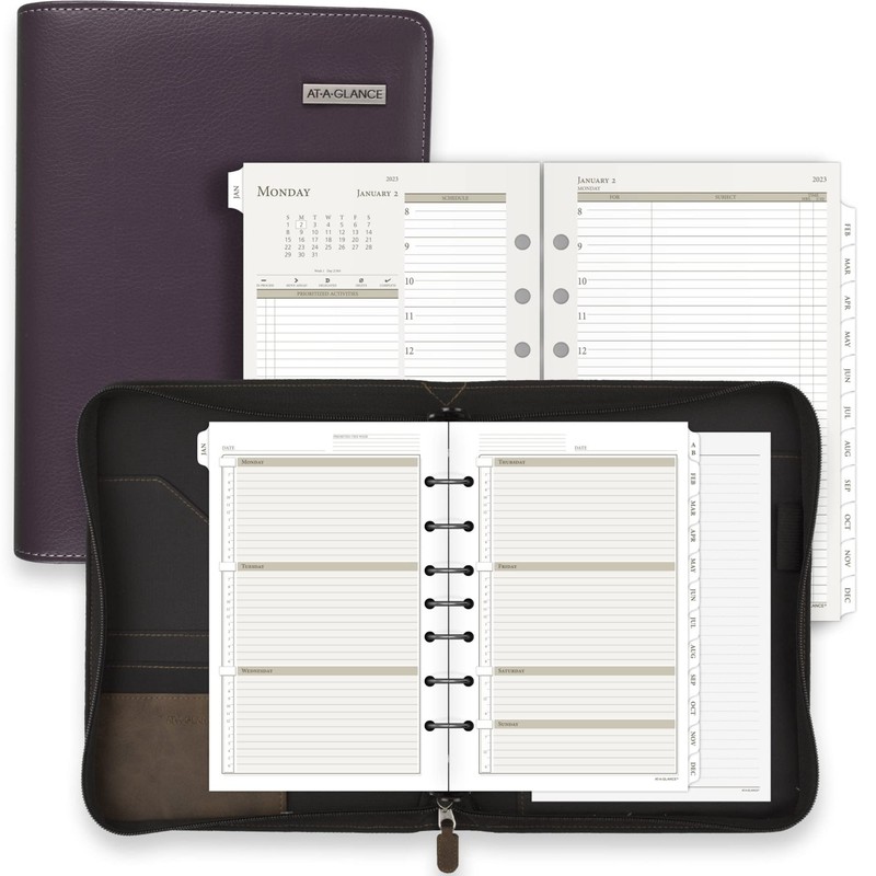 At-A-Glance 2023 Weekly & Monthly Planner Refill, Hourly, 91010 Day-Timer,