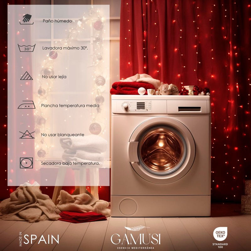 GAMUSI Tablecloth Christmas Plain Gold Thread Dining Table Rectangular Christmas