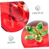 Cabilock 2pcs Primitive Fall Decor Crystal Fruit Ornament Home Fruit