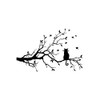 ADECNS Cat Tree Branch Wall Stickers Removable Wall Decal Art Decal Mural Home Decoration