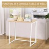 FurnitureR Folding Desk, 31.5 Inches Foldable Simple Laptop Table, Space