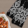 Qeheb Boho Native Kitchen Towels, Black and White Boho Ethnic