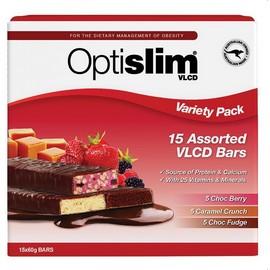 Optislim VLCD Bars Variety 60g 15 Pack - 3 boxes of 5 pack