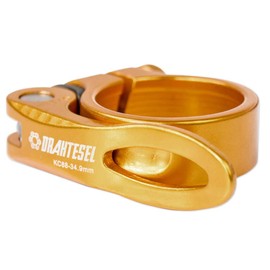 Wire tesel bicycle quick release, seat post, saddle clamp, clamp ring, seat post clamp, quick release in 28.6 mm, 30.2 mm, 31.8 mm, 34.9 mm (gold, 30.5 mm).