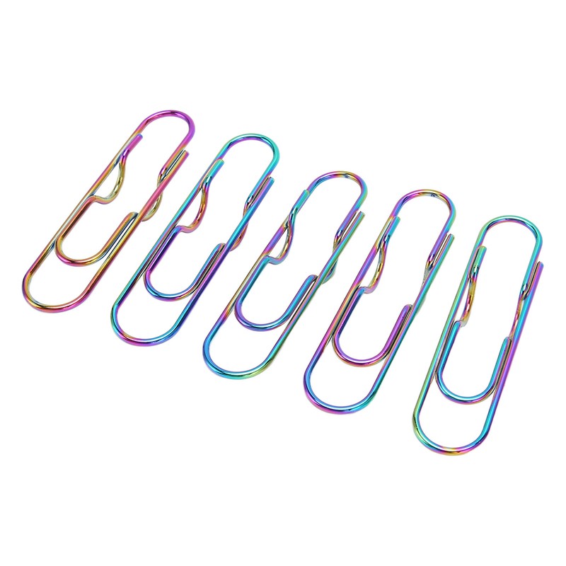 20pcs Metal Pen Clips Strong Clamping Force Rust Prevention Electroplating