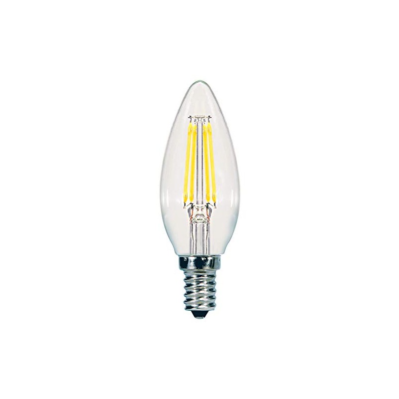 Satco S9961/04 C11 Decorative LED Filament Light Bulb, 60W-Replacement, 5.5W,