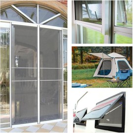 SUXINRY Self Adhesive Net Mesh Repair Tape Window Screen Repair Tape Door Fix Patches Anti Fly Mesh Hole Replacement