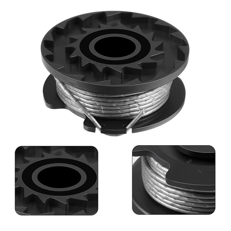 Bosch Lawn Trimmer Replacement Spool, Pack of 6 Trimmer Line