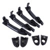 MOTOKU Interior & Exterior Door Handles Set for Kia Spectra