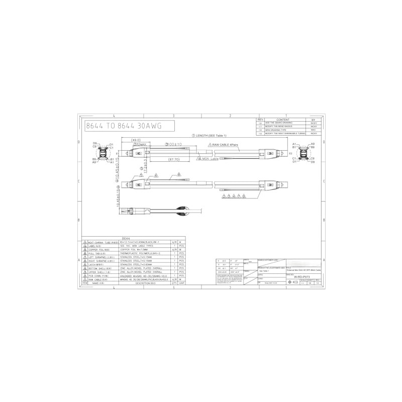 H!Fiber.com External Mini SAS HD Cable, SFF-8644 to SFF-8644 Cable,