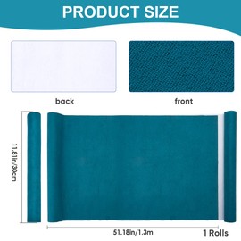 CRASPIRE 51 x 11.8 Suede Book Cloth Teal Green for Book Binding A4-A8 Fabric Surface Paper Backed Bookcover Books Album Scrapbooking Archival DIY Covering Protector Bookcloth Bookbinding Supplies