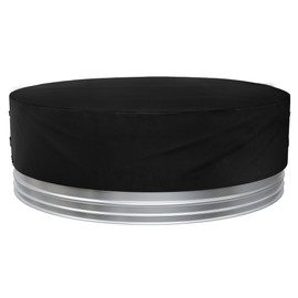 iBirdie Outdoor Waterproof 10 Feet Stock Tank Pool Cover, 120 inch Round Hot Tub Covers for Water Ice Bath Cold Plunge Pools 600D Heavy Duty Weatherproof