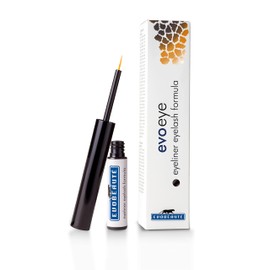 EVOBEAUTÉ evoeye Eyeliner Eyelash Formula black 1,5 ml I wischfester Eyeliner mit Wimpernserum I Augen Make-up für Pflege und Wachstum der Wimpern