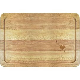 'Black Hearts and Arrows' Wooden Chopping/Cutting Board (WB00085633)