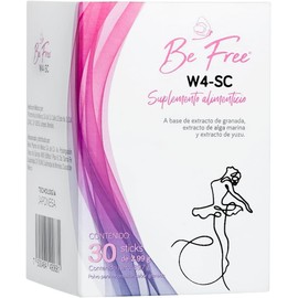 Be Free W4-SC | Suplemento para Menopausia con Alga Marina, Yuzu y Granada | Tecnología Cold Bio Fusion | 30 Sticks de 3 g | Mirei Pharma Japón