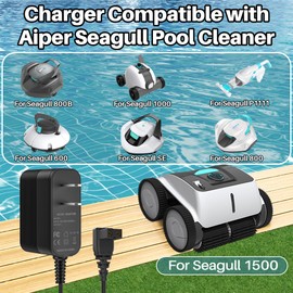 Charger Replacement for Aiper Pool Vacuum 600 800 800B SE 1000 1500 P1111 HJ1103J AIPURY1000 AIPURY 1000 Robotic Pool Cleaner Power Cord for Aiper Seagull Se Charger