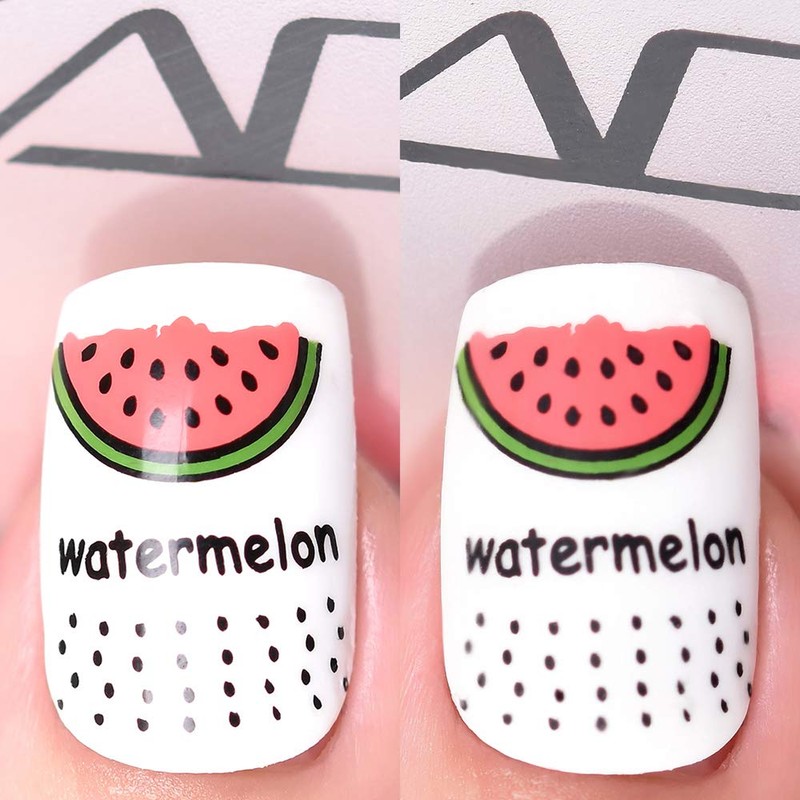 KADS Nail Art Stamping Plate Template Warm Color Summer Series