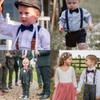 Hanerdun Unisex Braces With Bow Tie For Boys And Girls