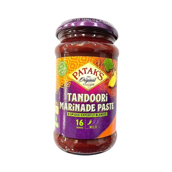 Patak's Tandoori Marinade Paste | Authentic Blend of Aromatic Spices | Traditional Cuisine | 283g | (Pack of 6)