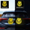 Dreothy 2pcs Baby on Board Reflective Sticker for Cars Funny