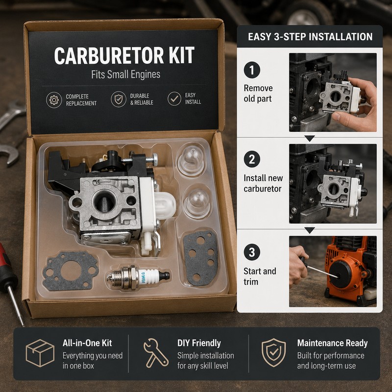 RB-K93 Carburetor for Echo GT SRM PAS Equipment – Replacement