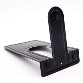 8 Pairs 16 Pieces 8.3 x 5.1 x 6.5 Inch Metal Bookends, KINJOEK Heavy Duty Book Support with Anti Slip Pads for Books, Magazines, DVDs, Perfect for Home, Office, School, Library, Black