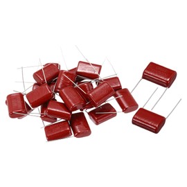 sourcing map 20Pcs CBB22 400V 225J 5% Tolerance Through Hole Metallized Polypropylene Film Capacitors
