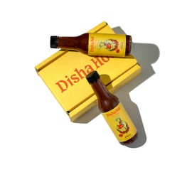 Disha Hot Gourmet Mexican Hot Sauce | Habanero & Chile de Árbol | Spicy Salsa Picante | Tomato & Tomatillo Blend | Vegan & Gluten-Free | Pack of Two 5 oz Bottles