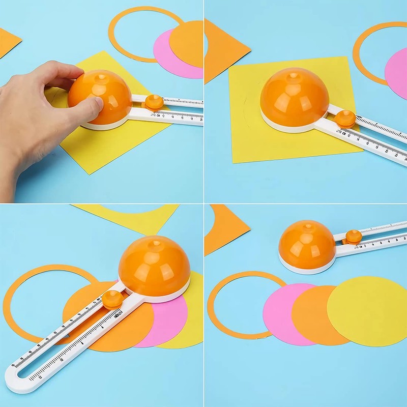 Circle Paper Cutter Rotary Circular Cutter for Cardstocks Craft Cutting