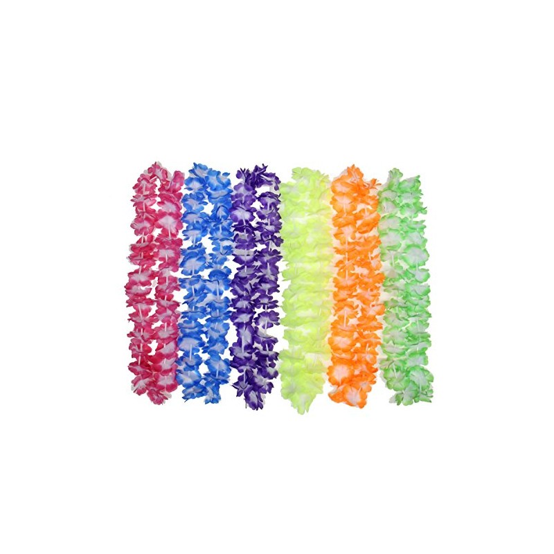 Zac's Alter Ego Hawaiian Beach Bright Hula Lei Garlands -