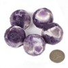 Justinstones African Amethyst Rough Moon Sphere Luna Surface Texture 40mm