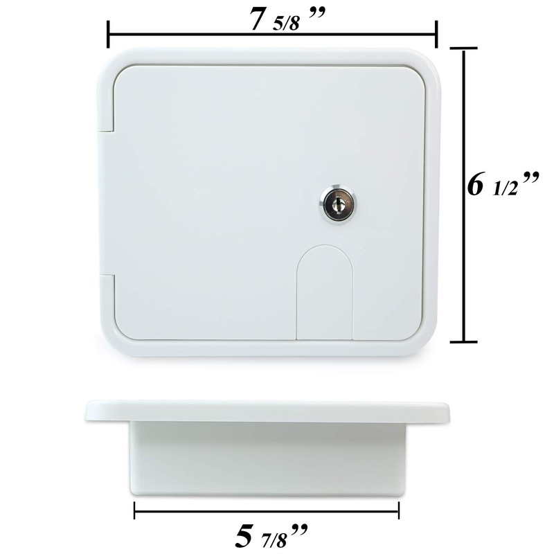 RV Camper Trailer Motorhome Power Cord Hatch Electrical Access Door