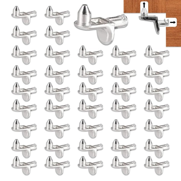 Zamety Pack of 40 Shelf Brackets Shelf Holder 5 mm