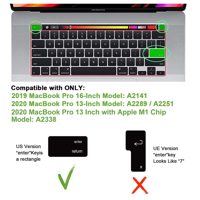 MMDW Thai Language Silicone Keyboard Cover Skin for MacBook Pro