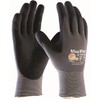 3 Pair MaxiFlex Ultimate nitrile foam palm coated work gloves,