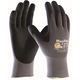 3 Pair MaxiFlex Ultimate nitrile foam palm coated work gloves, Size:XXXL