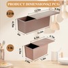 SS&CC Pullman Loaf Pan with Lid 2-Pack, 2.2lb & 1lb