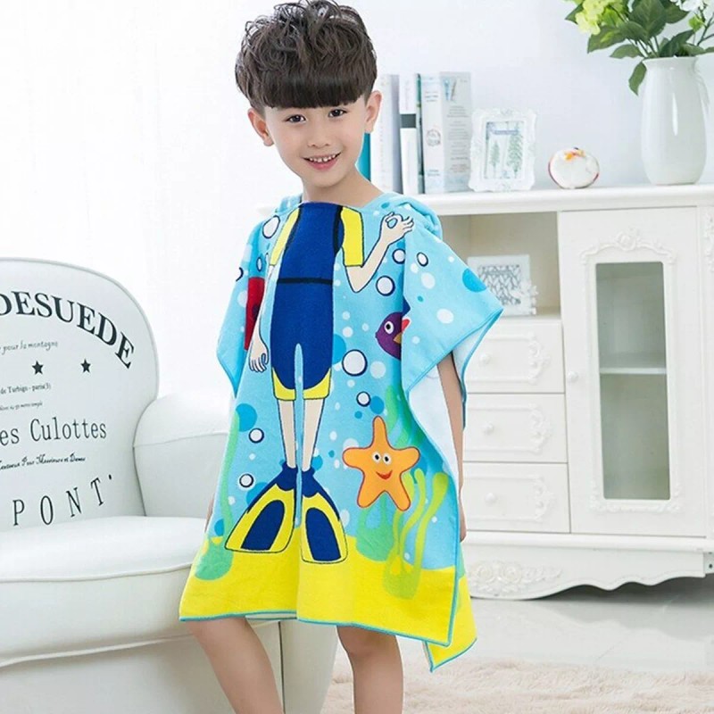 DaraBaby Toalla De Baño Con Capucha Para Playa Ó Natación