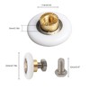 Qikuver Shower Door Roller, 4 Sets Shower Door Rollers Runners