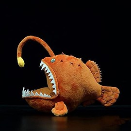 Realistic monkfish plush cute monkfish toy sea creature monkfish plush toy kids birthday gift simulation series 25cm